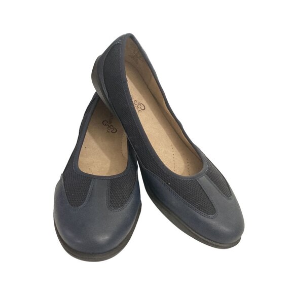 Mountain Sole Women size 11 Navy Blue Comfort slip on Flats shoes - Picture 1 of 8